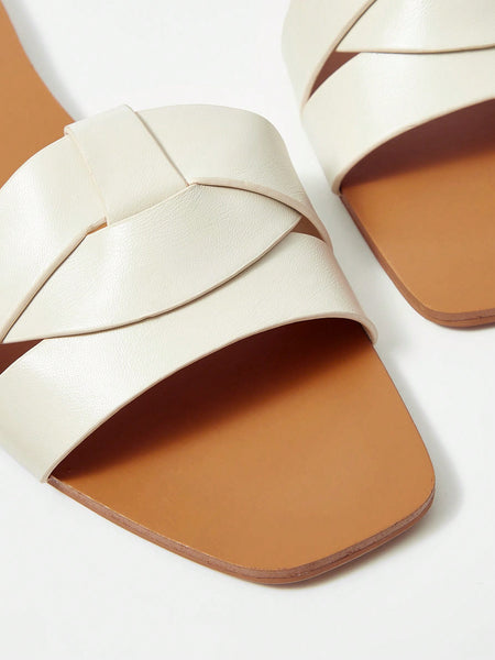 SQUARE TOE COMFORTABLE ALL-MATCH WOMEN FLAT SANDALS WITH OPEN TOE FOR DAILY WEAR FOR SUMMER