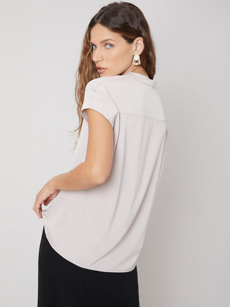 STRAIGHT BATWING SLEEVE TOP