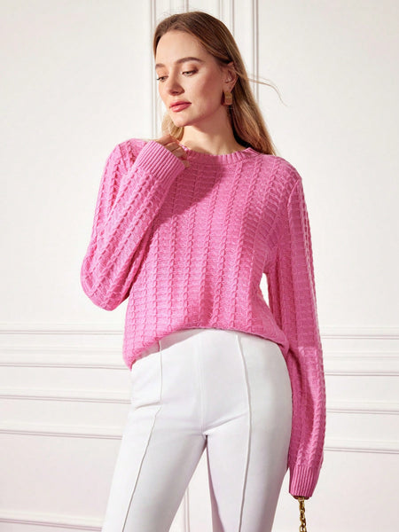 CASHMERE WOOL-BLEND KNIT SWEATER