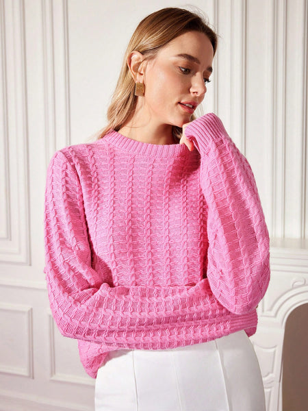 CASHMERE WOOL-BLEND KNIT SWEATER