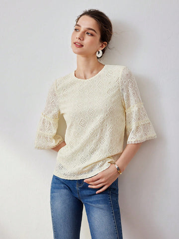 SOLID BELL SLEEVE SCHIFFY TEE